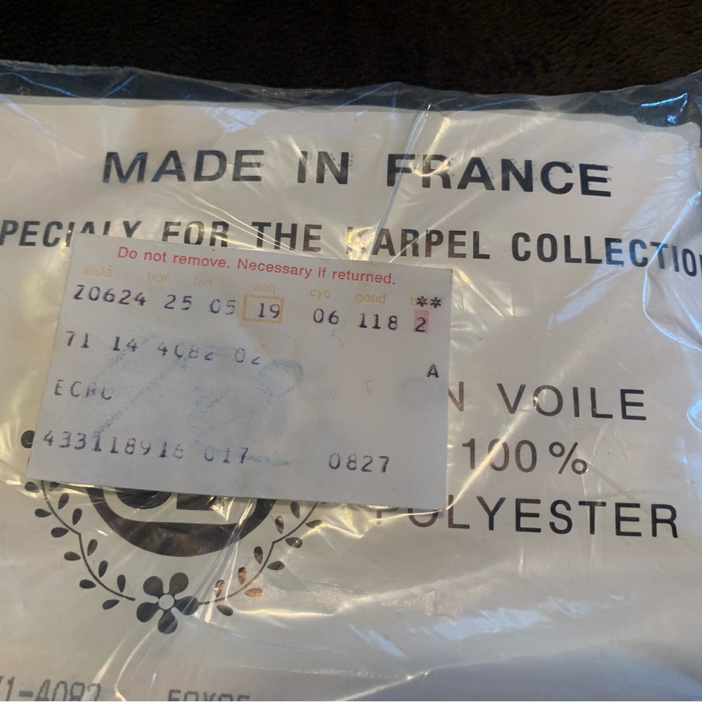 KARPEL Vintage embroided valances/ JP panels (2) each NIB unopened - Picture 6 of 15